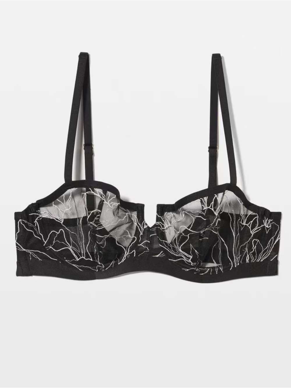Soma Linework Embroidered Unlined Balconette Bra - Picture 5 of 8